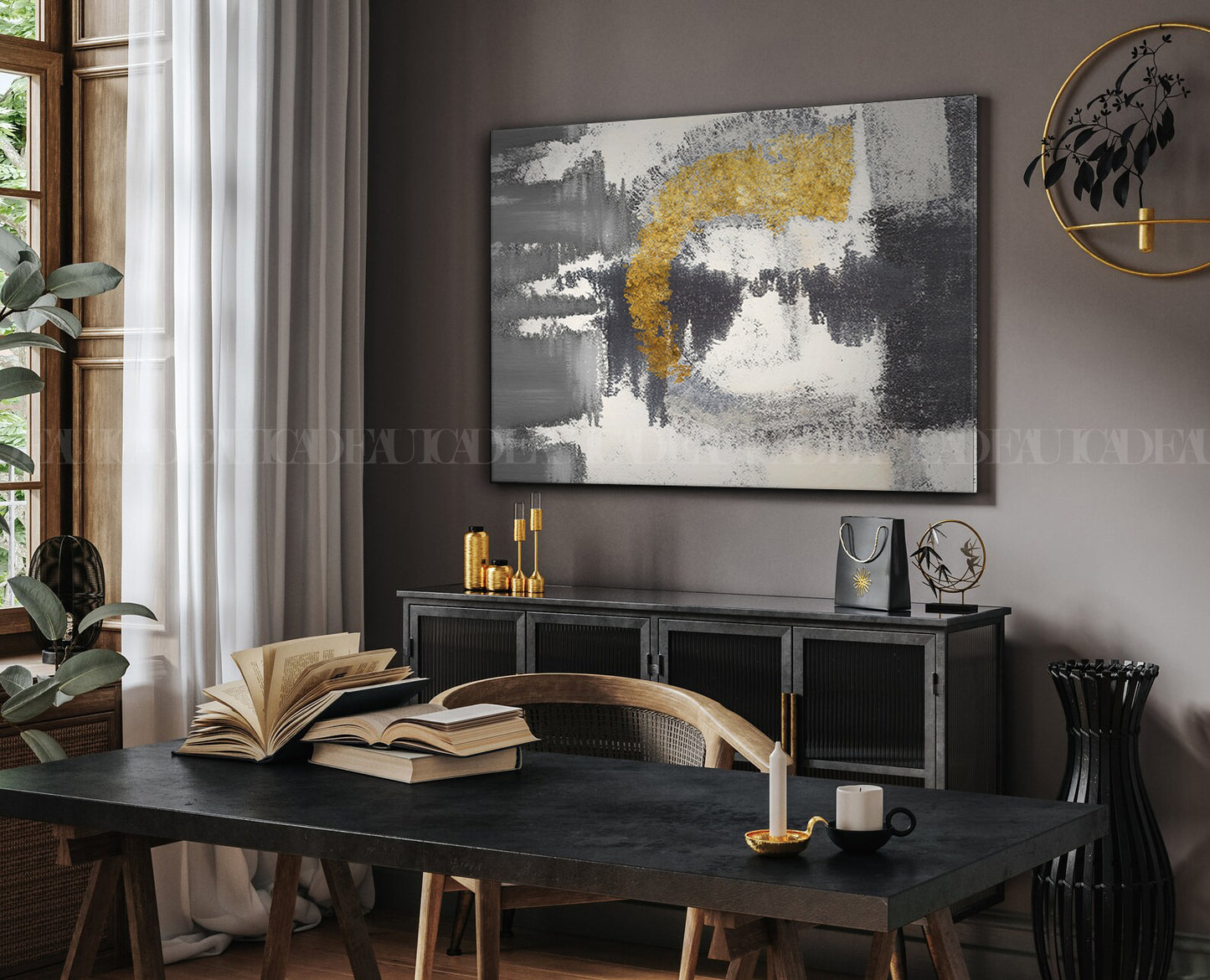 Waves Texture Canvas print.