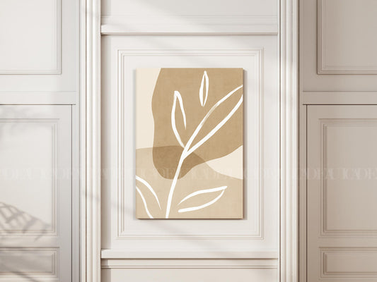 Boho Beige Canvas print