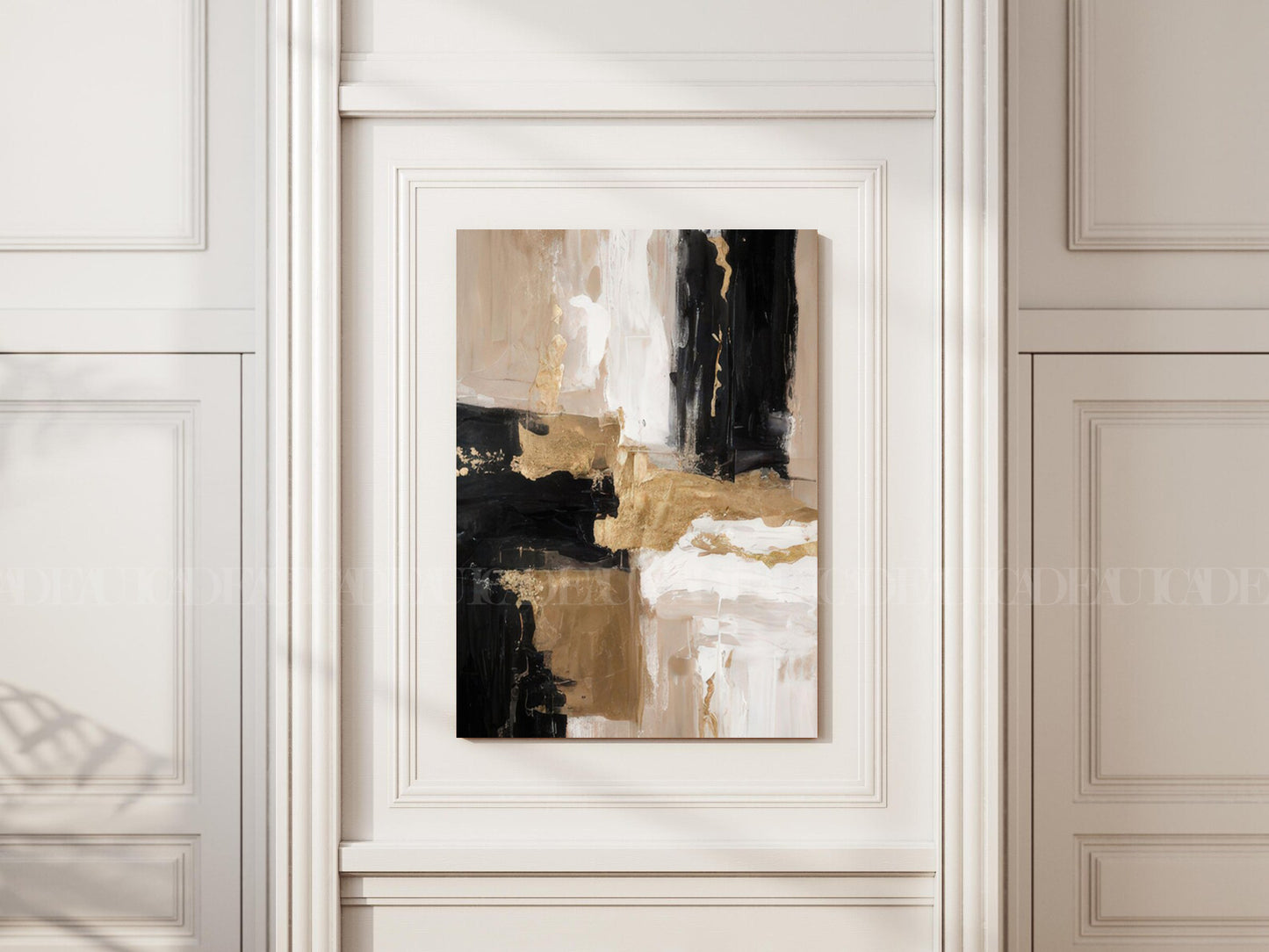 Black Brush Strokes Canvas print