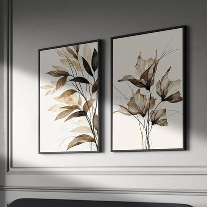 Eucalyptus Shades Canvas Duo