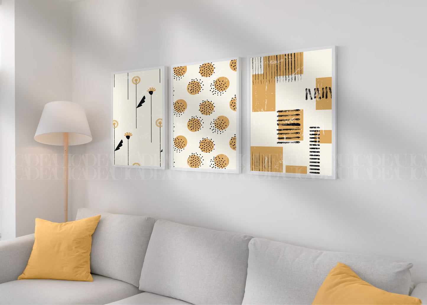 Set of 3 Abstract Wall Art Prints,,livingroom, Minimalist Neutral Art.boho art.