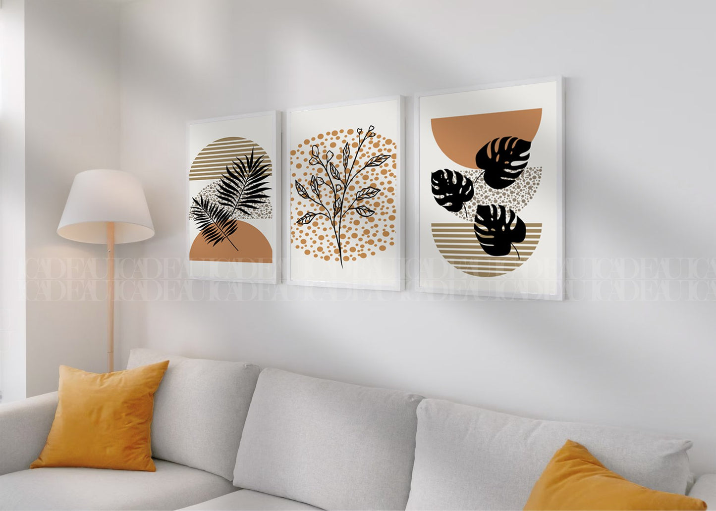 Set of 3 Abstract Wall Art Prints,,livingroom, Minimalist Neutral Art.boho art.