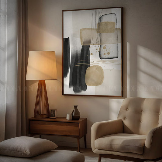 abstract framed canvas