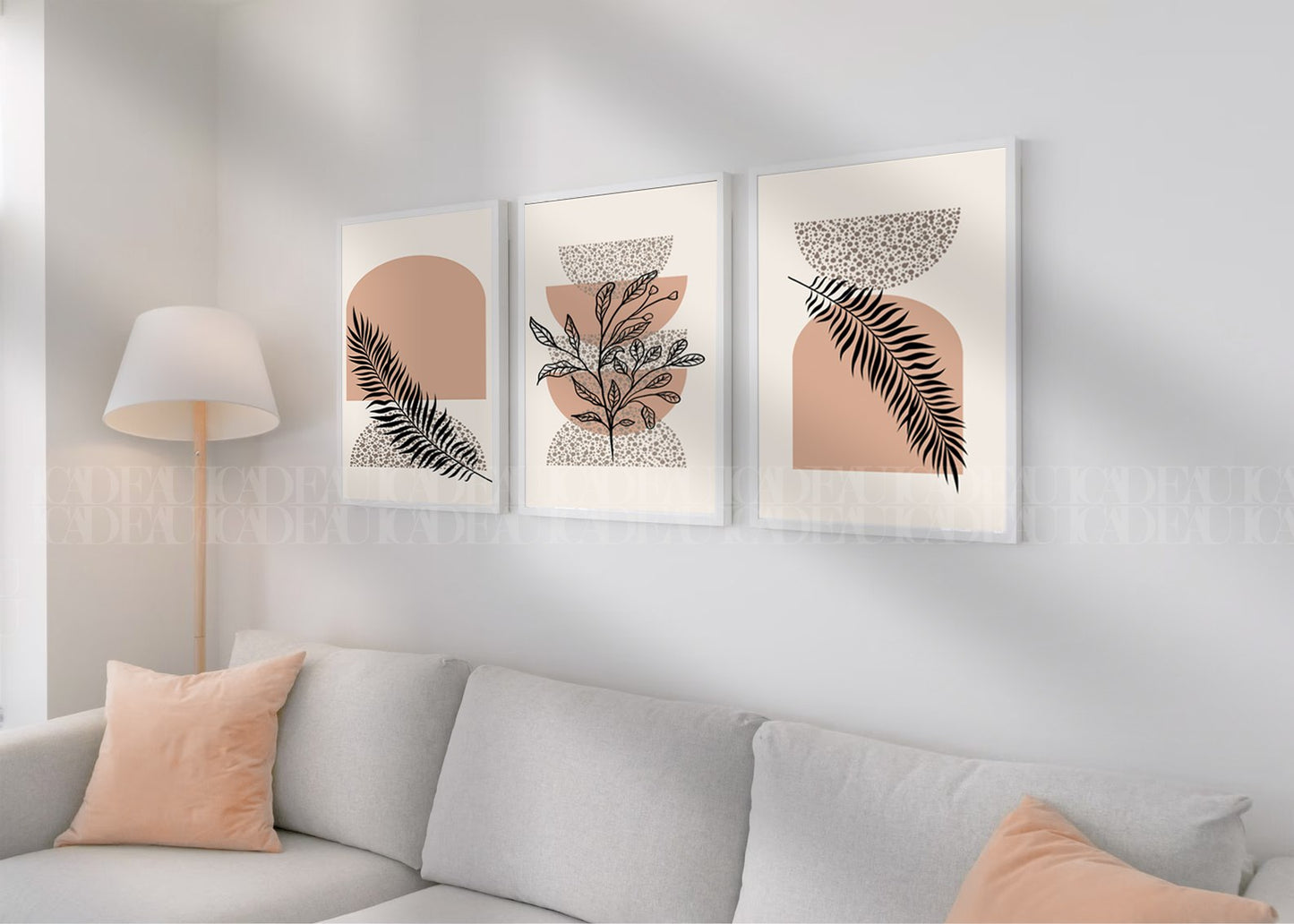 Set of 3 Abstract Wall Art Prints,,livingroom, Minimalist Neutral Art.boho art.