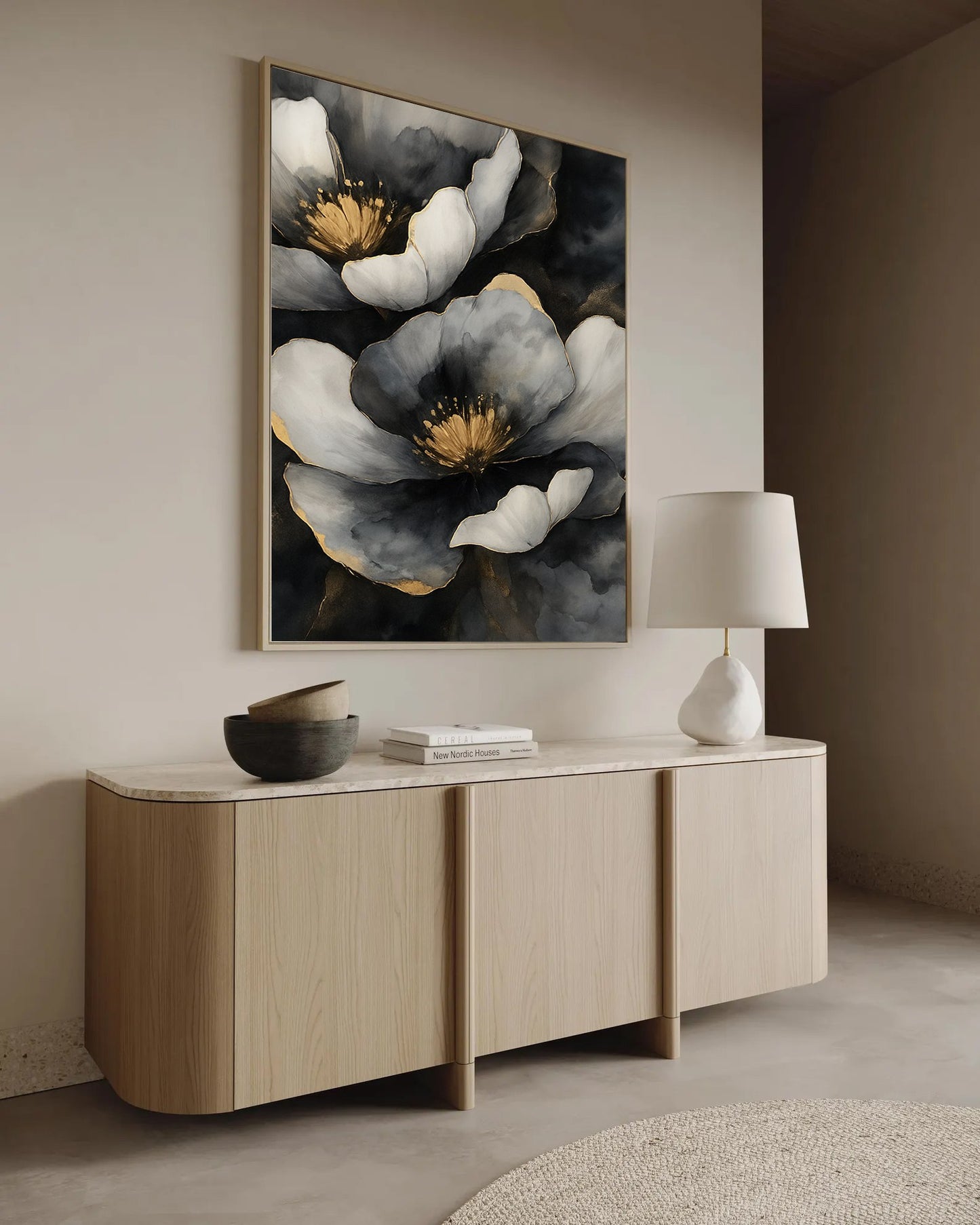 modern formalism framed canvas