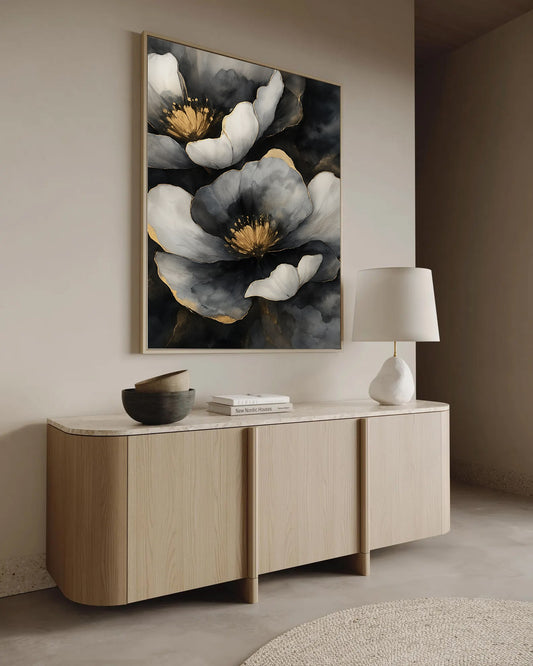 modern formalism framed canvas