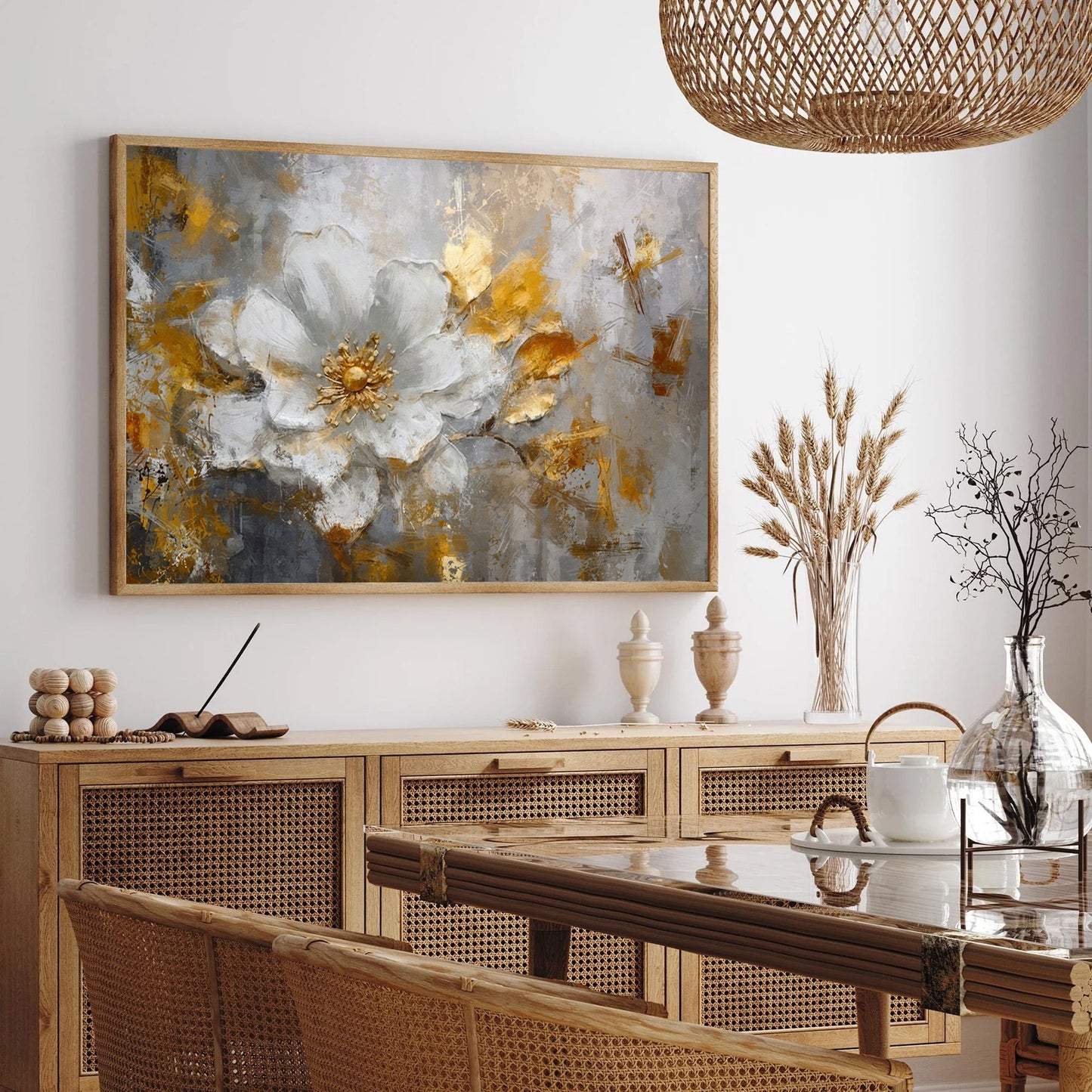 modern formalism framed canvas