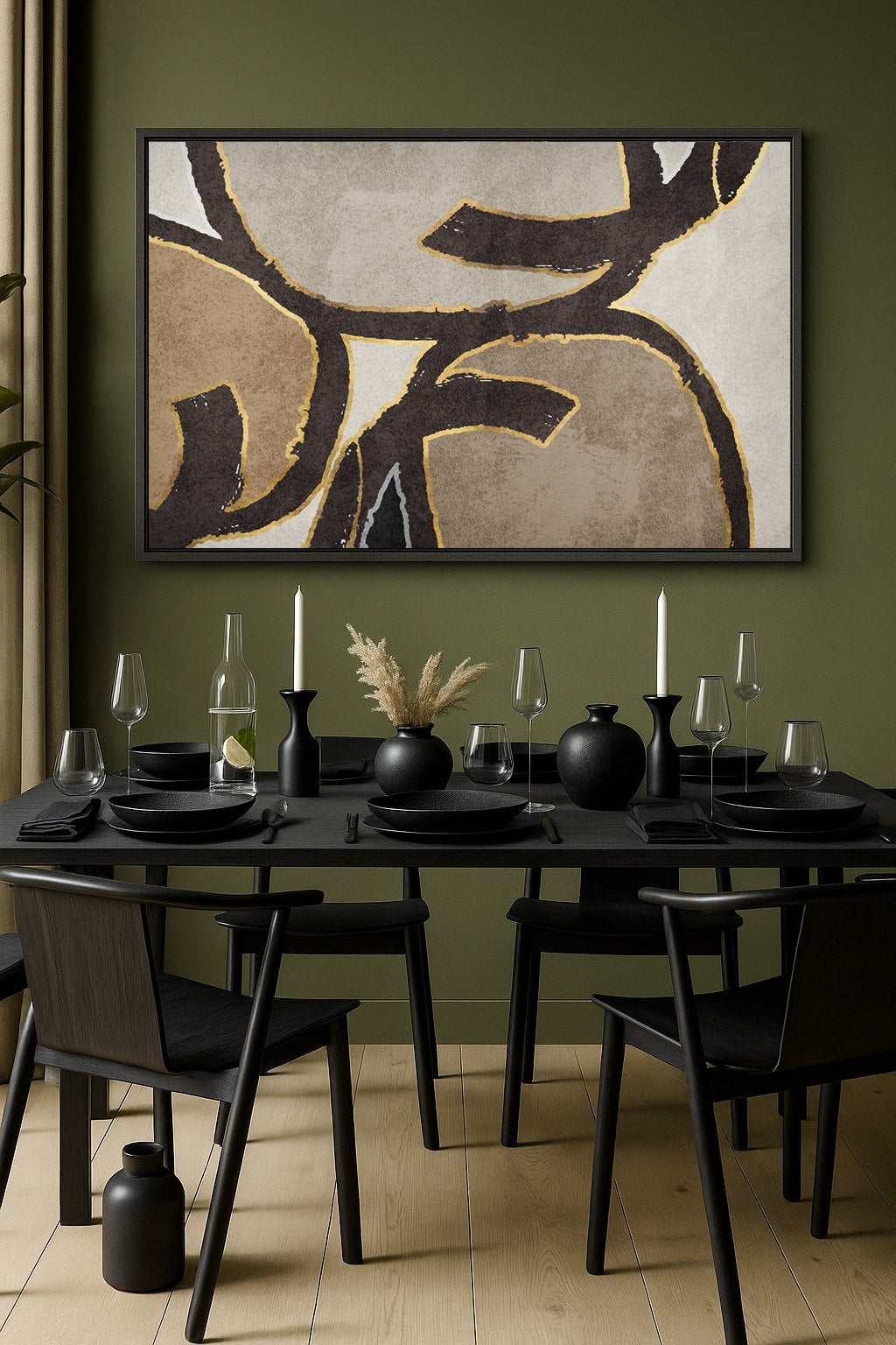 abstract framed canvas