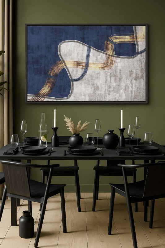 abstract framed canvas