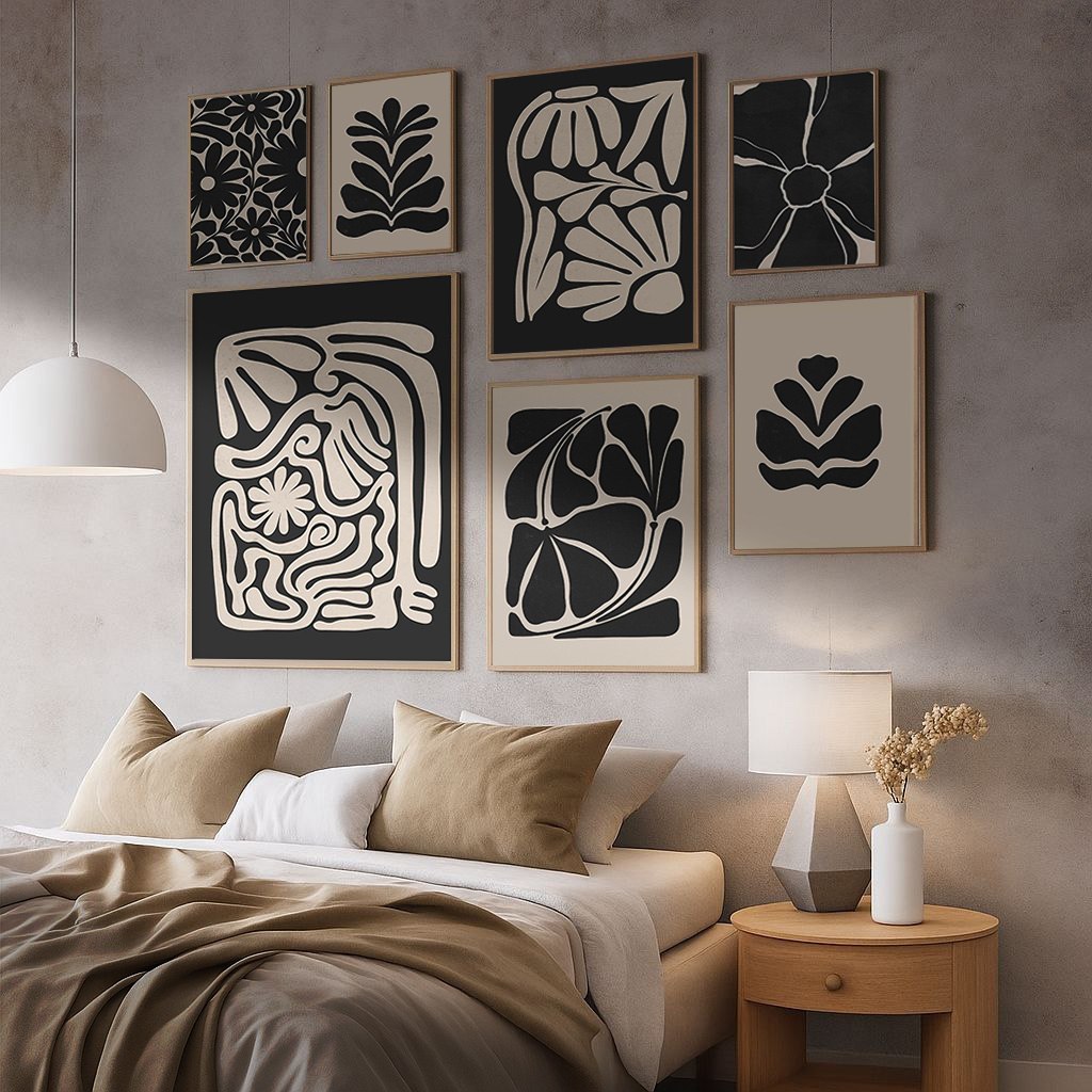 Vintage Floral Set – boho Wall Art Collection.