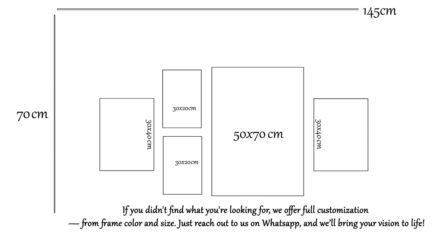 blue abstract wall art