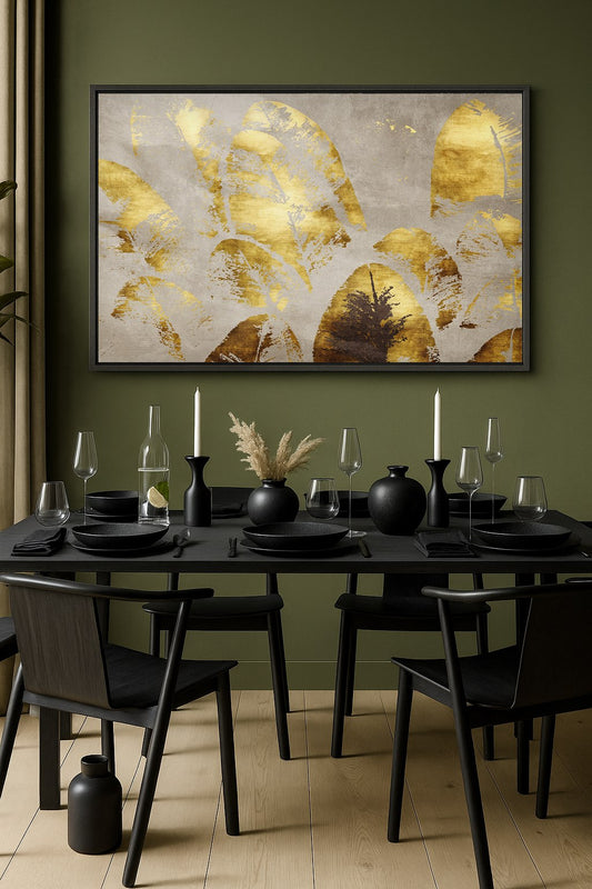 modern formalism framed canvas