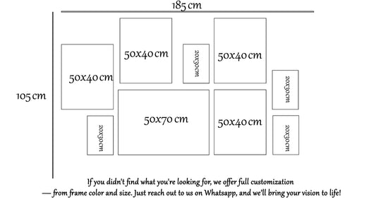 b&w set with bold abstract art.