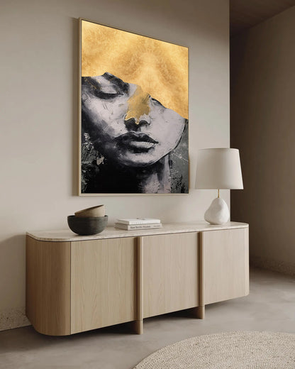 bohemian abstract framed canvas