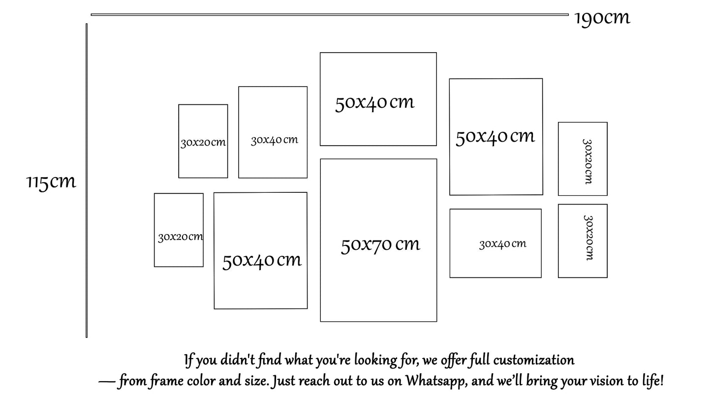 Forest green wall set