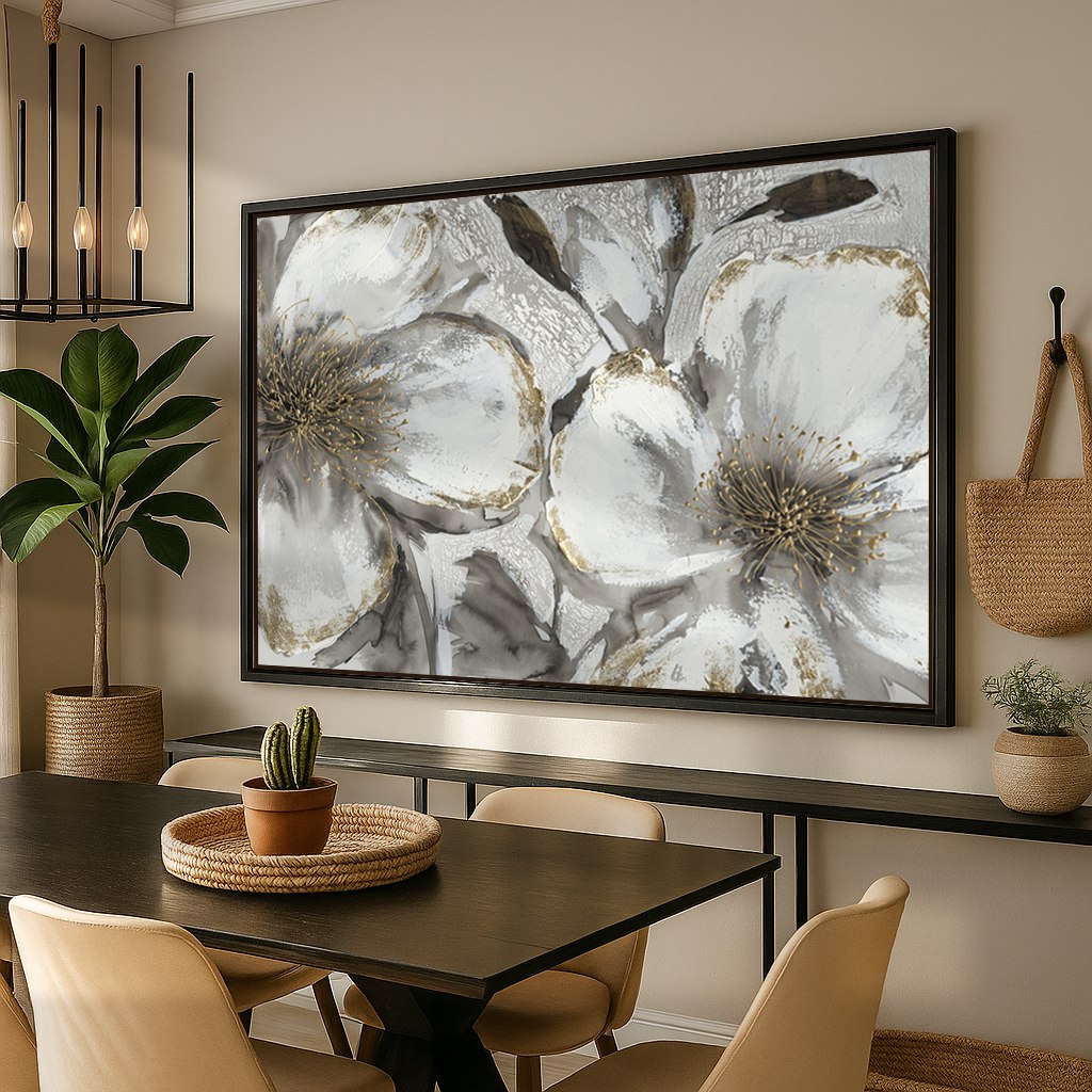 modern formalism framed canvas